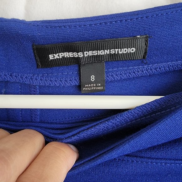 Express Studio Design Royal Blue Womens Skirt. Size 8 - Picture 3 of 4